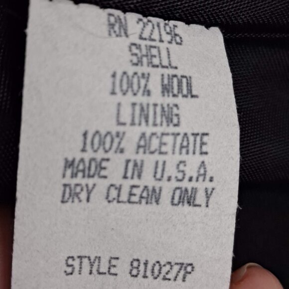 Jason Kole Women's Size 8P Black Long Coat Winter Trench Coat 100% Wool EUC - Picture 12 of 14